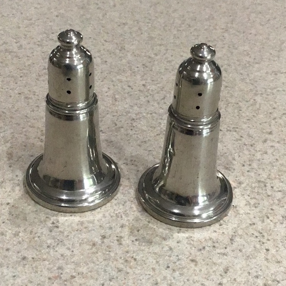 Pewter Salt and Pepper Shakers